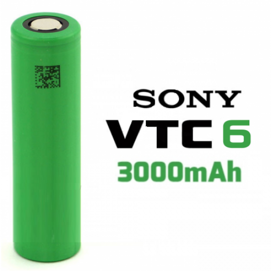 Sony 18650 VTC6 Yüksek drenaj Li-ion Pil 30A 3000mAh
